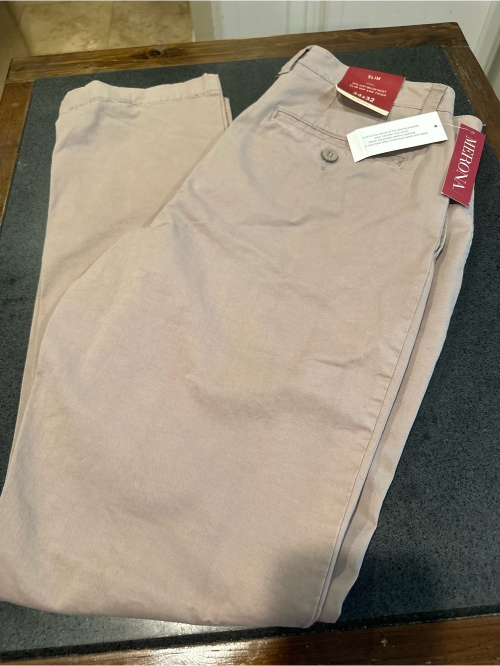 Metro Slim Men's Chino Pants in Khaki